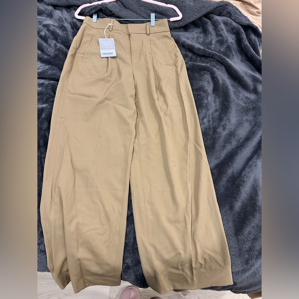 New Everlane Wool Wide Leg High-Rise Trousers - Picture 2 of 4